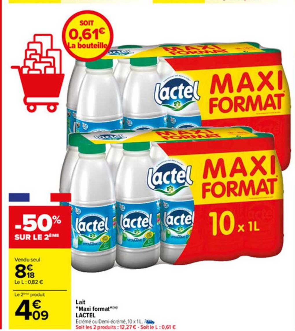 lait "maxi format" lactel
