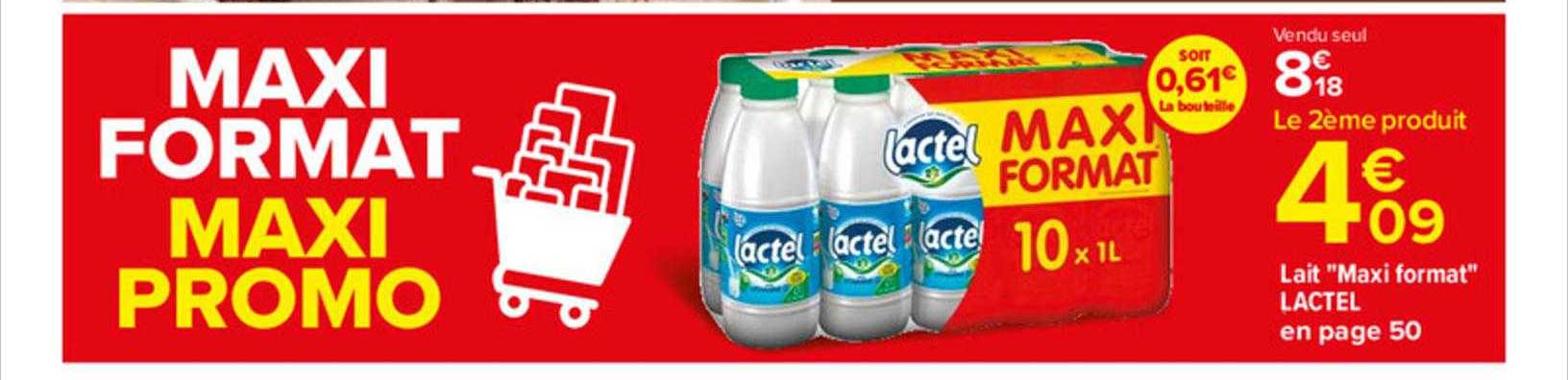 lait maxi format lactel
