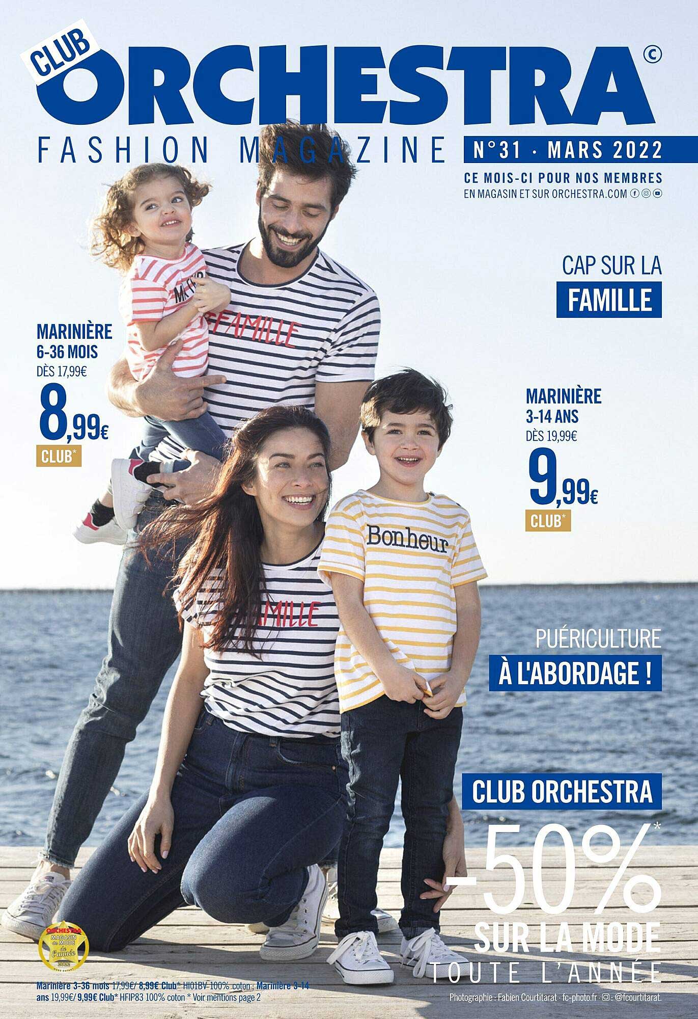 marinière 6-36 mois, marinière 3-14 ans