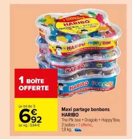 maxi partage bonbons haribo