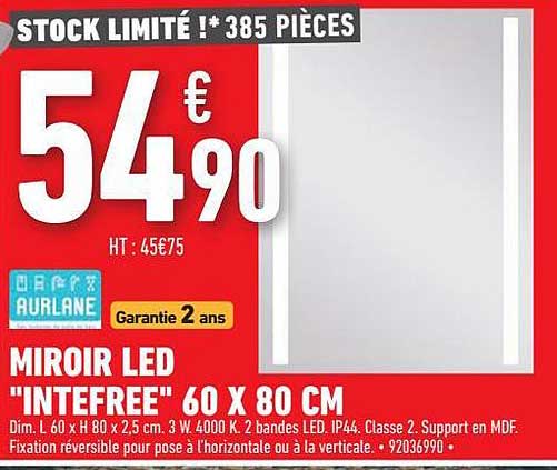 Miroir Led "interfree"