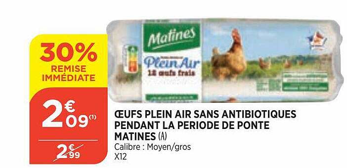 oeufs plein air sans antibiotiques pendant la periode de ponte matines