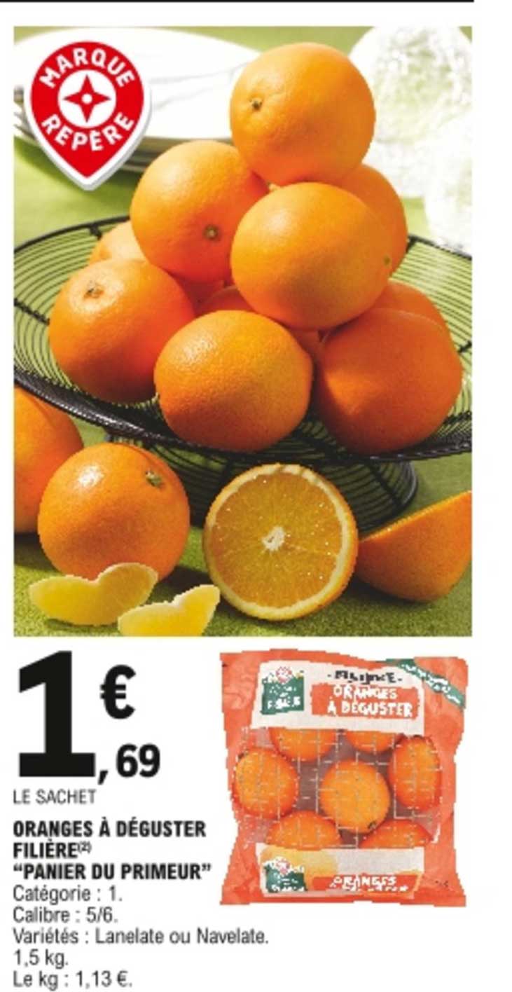 oranges à déguster filière "panier du primeur"