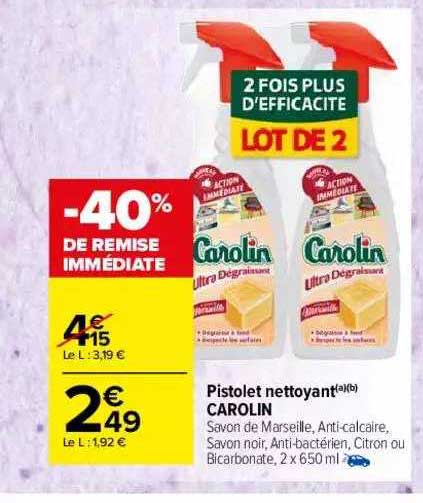 Pistolet Nettoyant Carolin