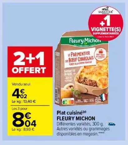 Plat Cuisiné Fleury Michon