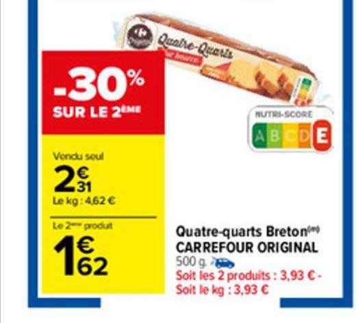 quatre-quarts breton carrefour original