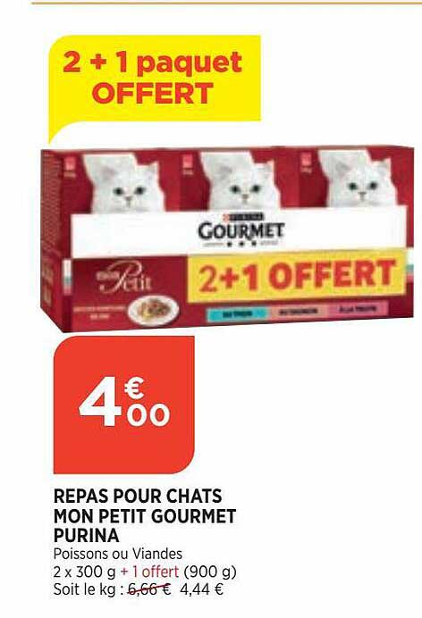 repas pour chats mon petit gourmet purina