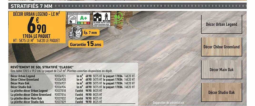 Revêtement De Sol Stratifié "classic"