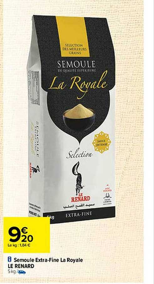 semoule extra-fine la royale le renard