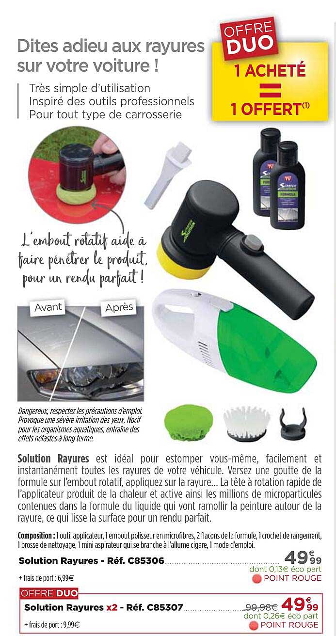 solution rayures