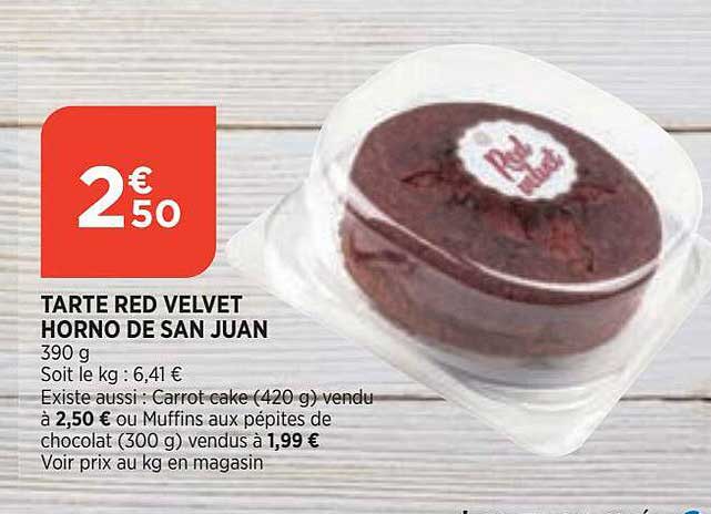 tarte red velvet horno de san juan