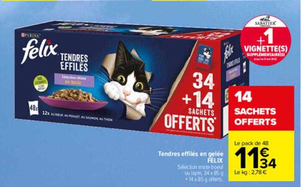 Tendres Effilés En Gelée Félix