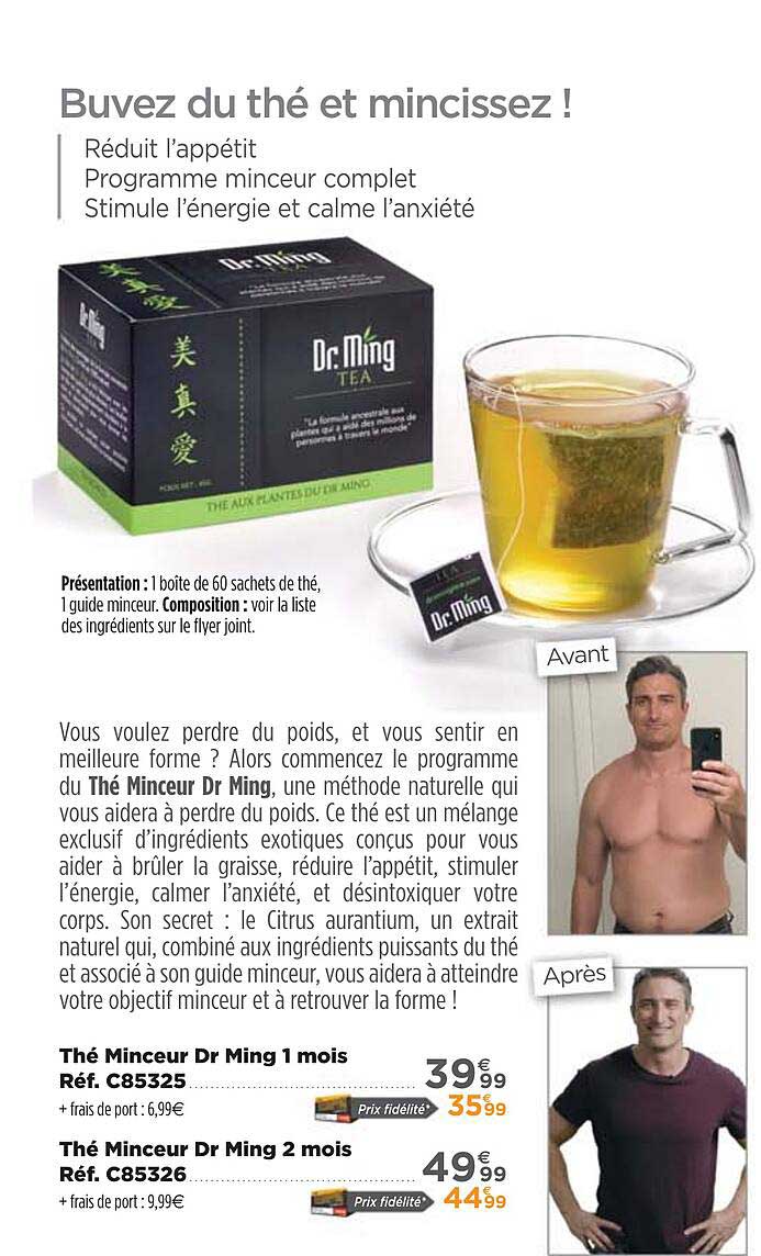 thé minceur dr ming