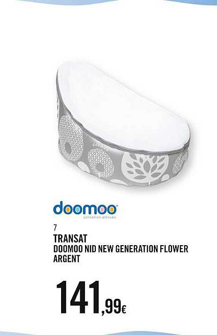 transat doomoo nid new generation flower argent
