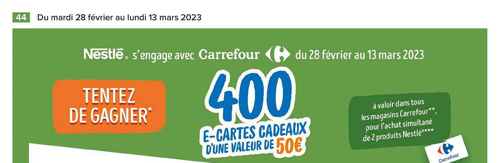 400 e-cartes cadeaux