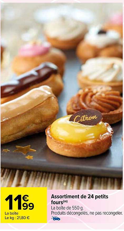 Assortiment De 24 Petits Fours