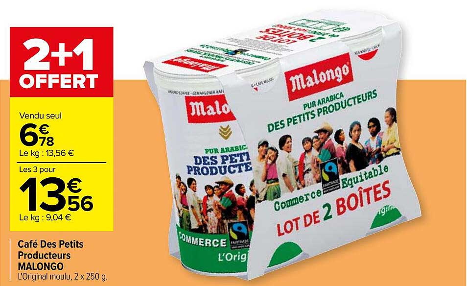 café des petits producteurs malongo