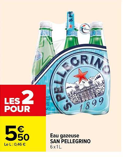 eau gazeuse san pellegrino