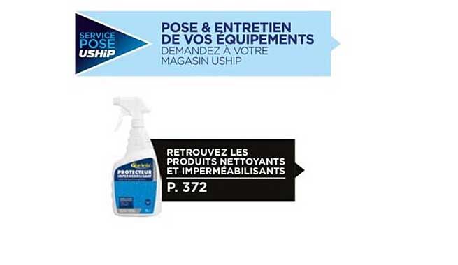 les produits nettoyants et imperméabilisants