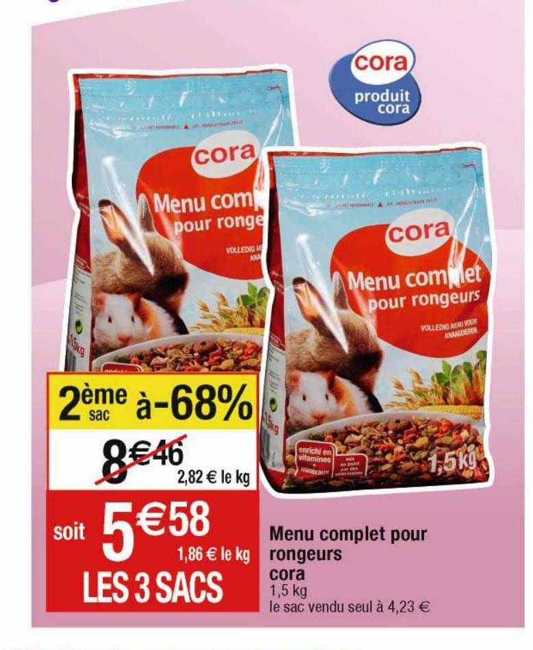 menu complet pour rongeurs cora