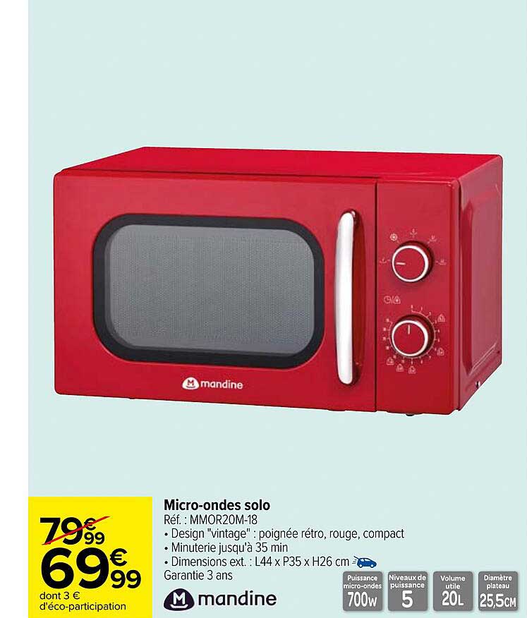 micro-ondes solo mandine