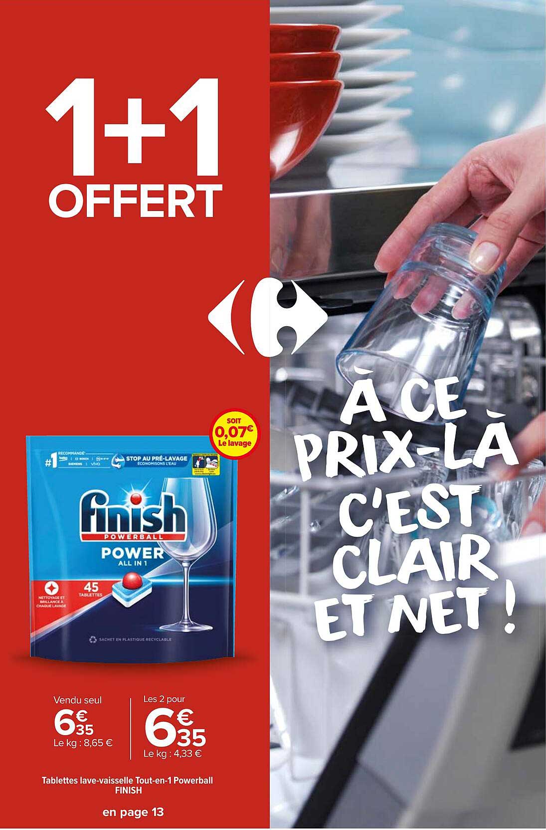 tablettes lave-vaisselle tout-en-1powerball finish