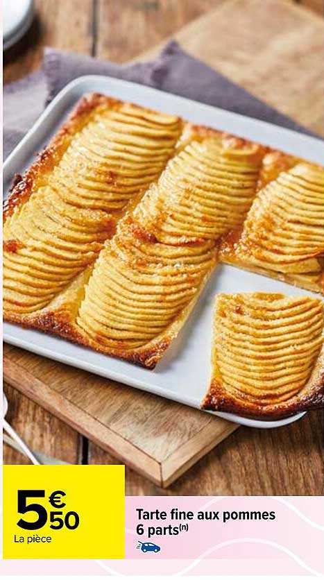 Tarte Fine Aux Pommes 6 Parts