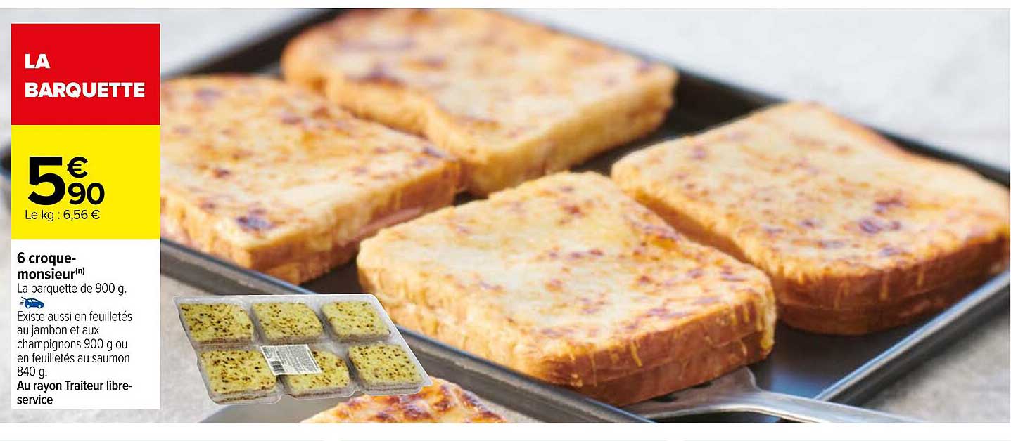6 croque-monsieur