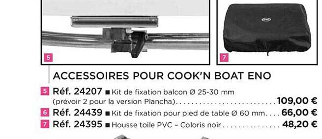 accessoires pour cook'n boat eno