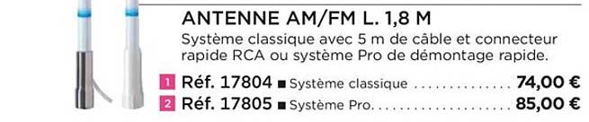 antenne am-fm l. 1,8 m