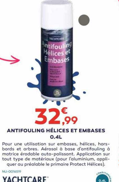 antifouling hélices et embases 0.4l yachtcare