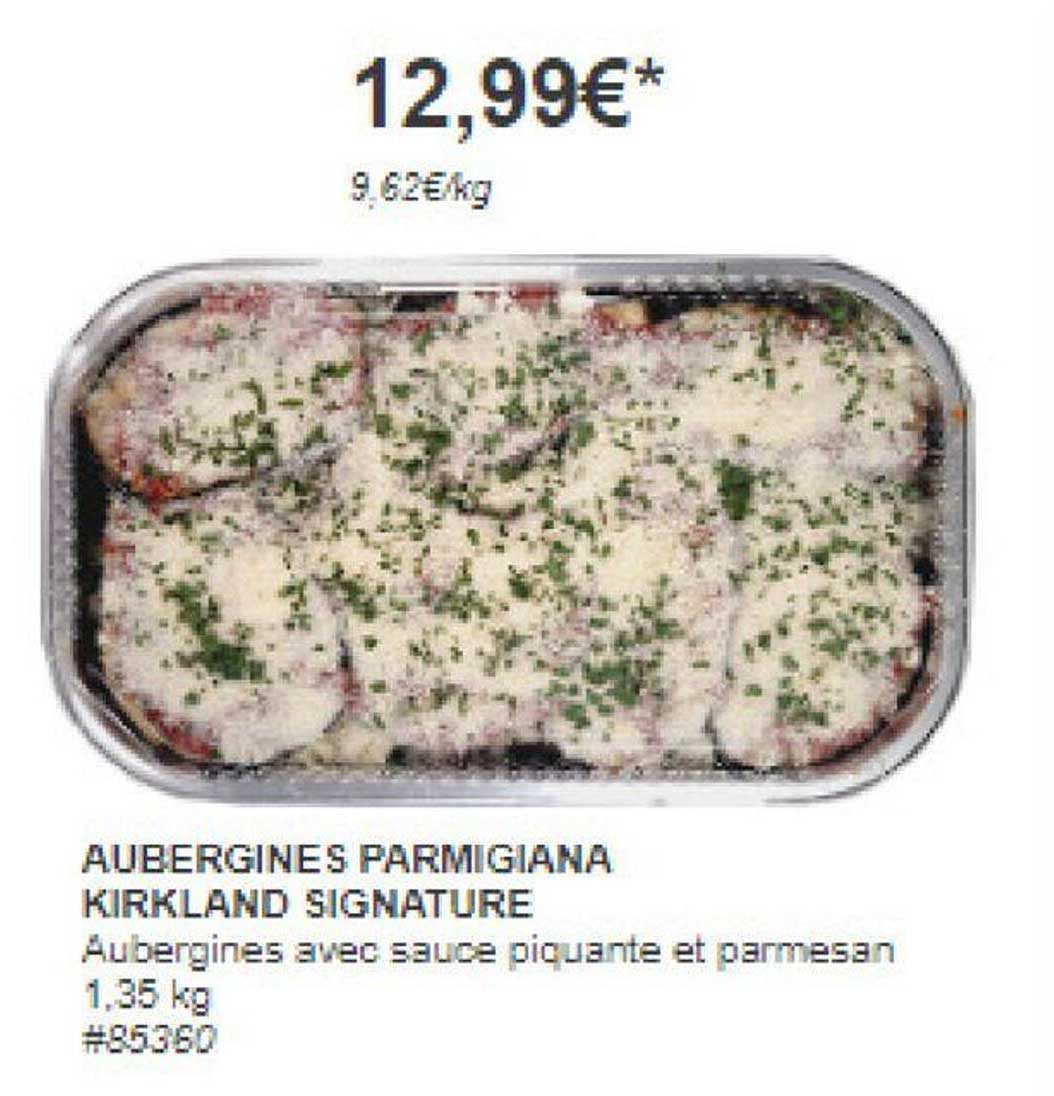Aubergines Parmigiana Kirkland Signature