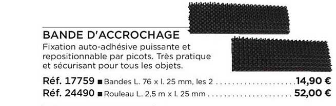 bande d'accrochage