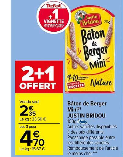 bâton de berger mini justin bridou