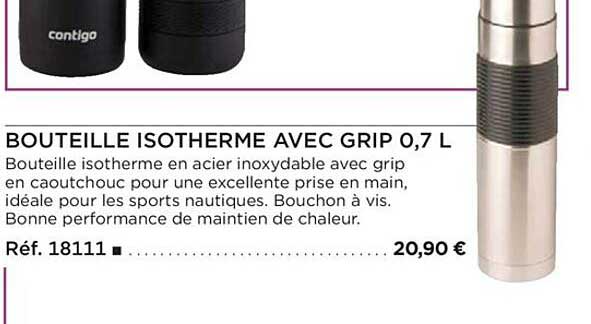 bouteille isotherme avec grip 0,7l
