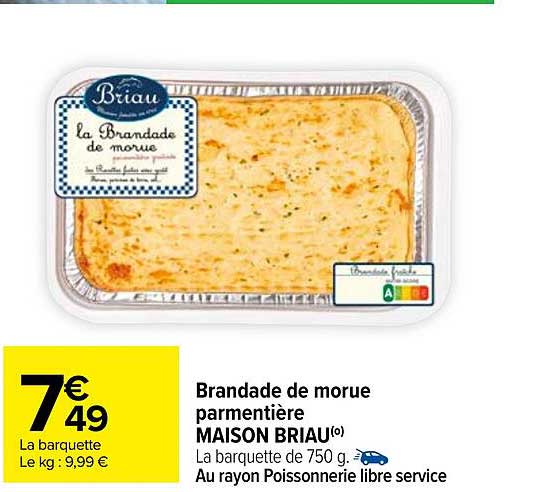 Brandade De Morue Parmentière Maison Briau