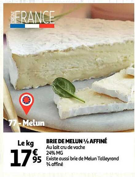 brie de melun 1-2 affiné