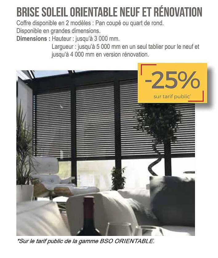 brise soleil orientable neuf et rénovation