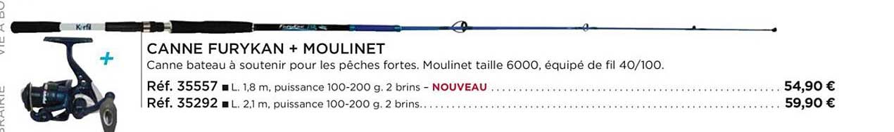 canne furykan + moulinet
