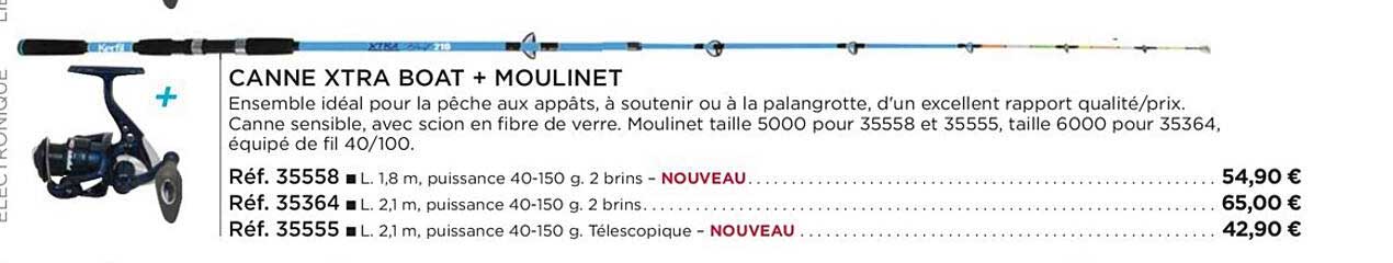 canne xtra boat + moulinet