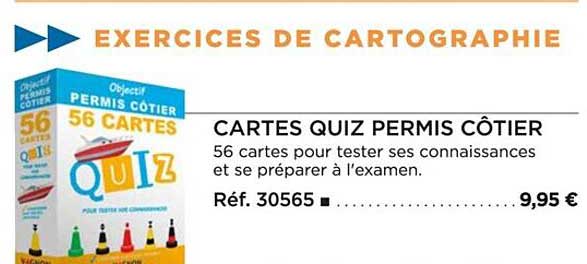 cartes quiz permis côtier