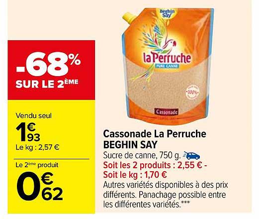 cassonade la perruche beghin say