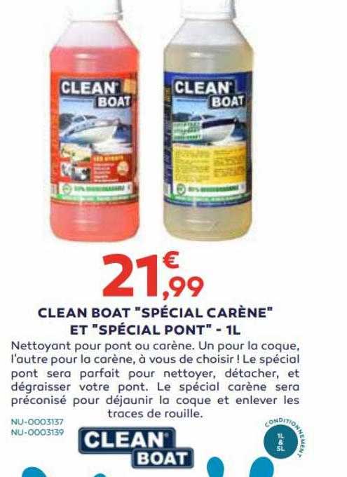 clean boat "spécial carène" et "spécial pont" - 1 l clean boat