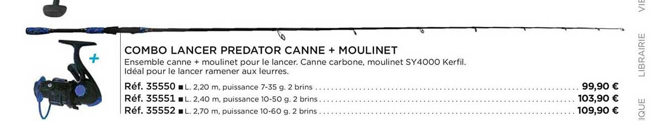 combo lancer predator canne + moulinet