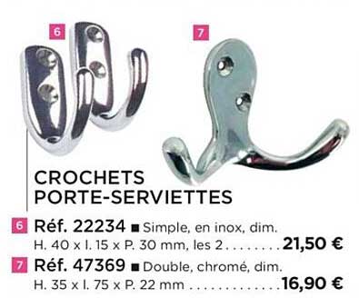crochets porte-serviettes