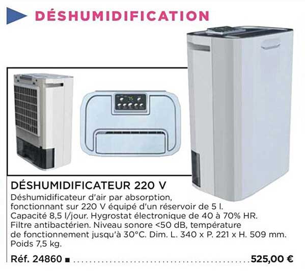 déshumidificateur 220v