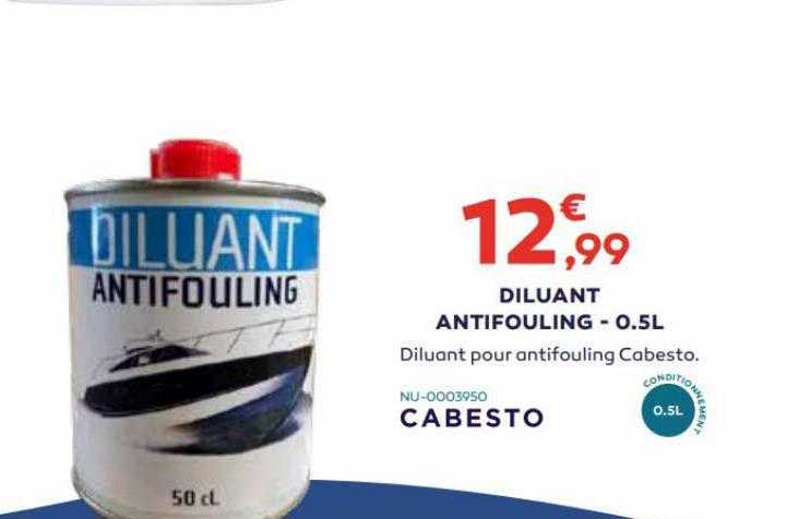 diluant antifouling - 0.5 l cabesto