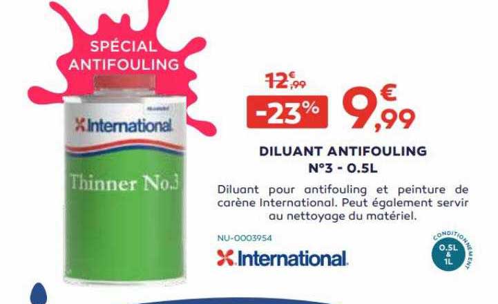 diluant antifouling n°3 - 0.5l international