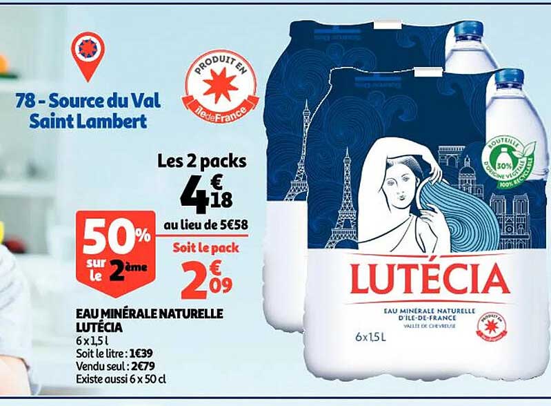 Eau Minérale Naturelle Lutécia