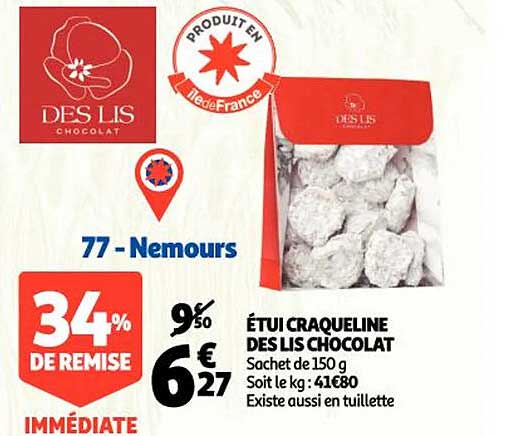 étui craqueline des lis chocolat